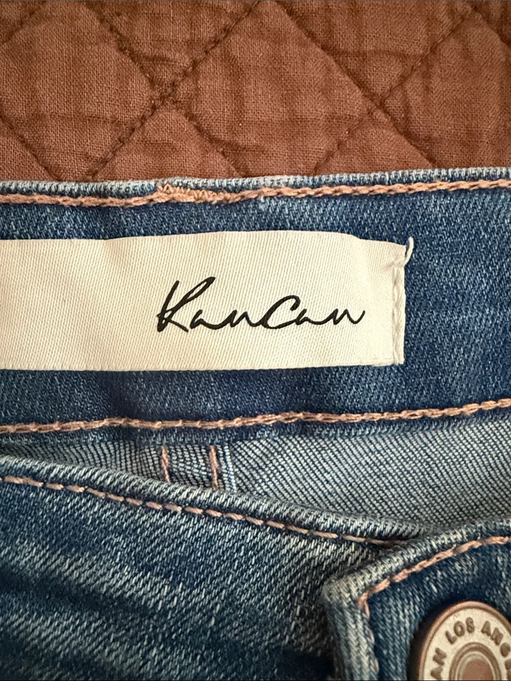 KanCan Medium Wash Distressed Denim Cutoff Shorts